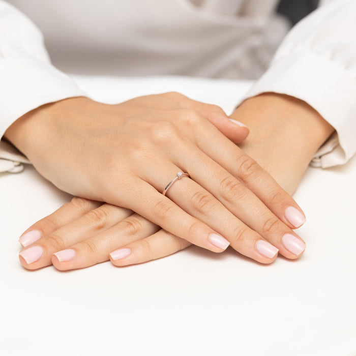 Inel Aur 14K W0670 Diamant 0.05ct