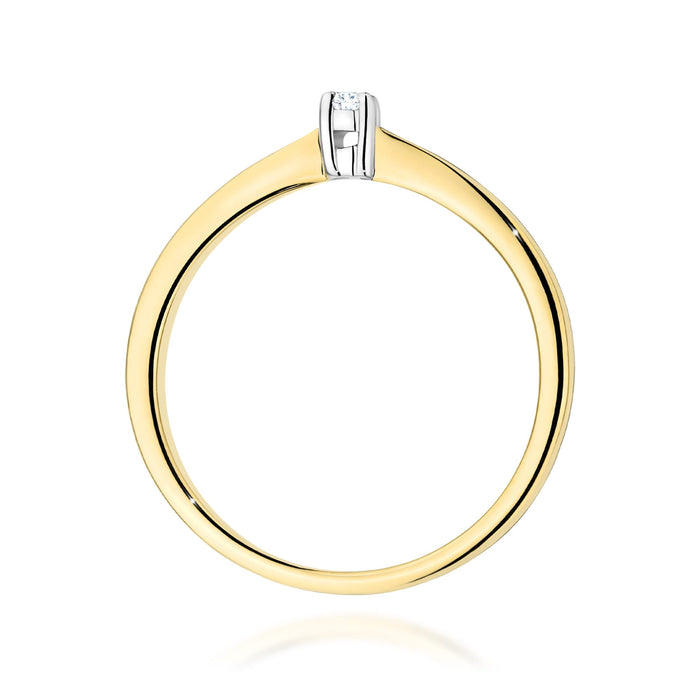 Inel Aur 14K W0670 Diamant 0.05ct