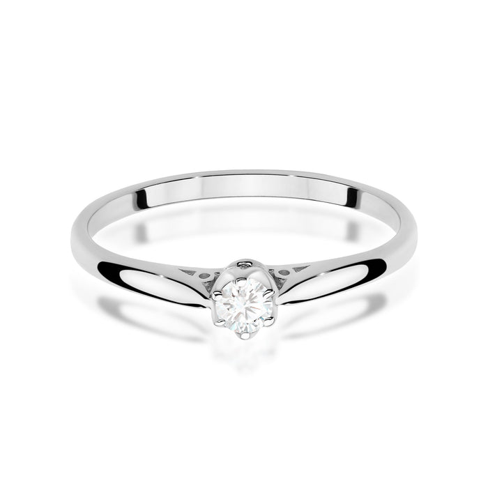 Inel Aur 14K W0672 Diamant 0.10ct