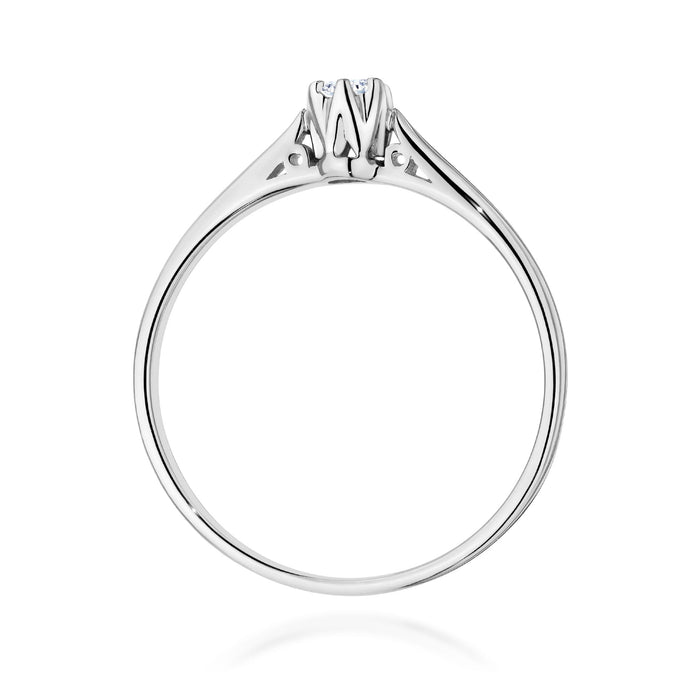 Inel Aur 14K W0672 Diamant 0.10ct