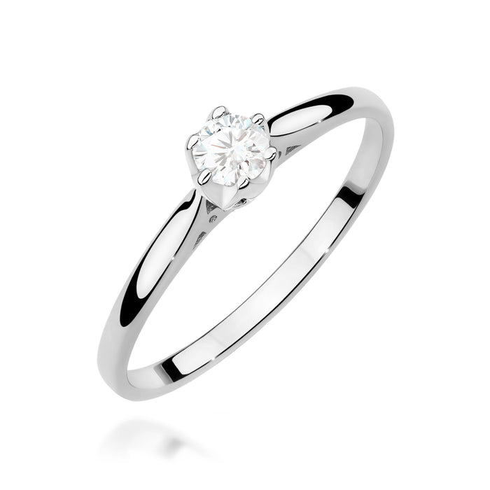 Inel Aur 14K W0672 Diamant 0.18ct