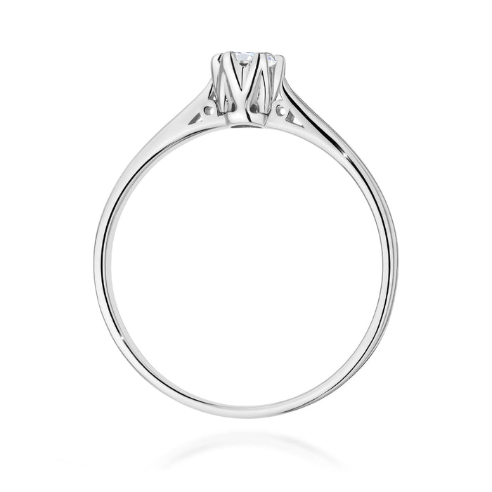 Inel Aur 14K W0672 Diamant 0.18ct