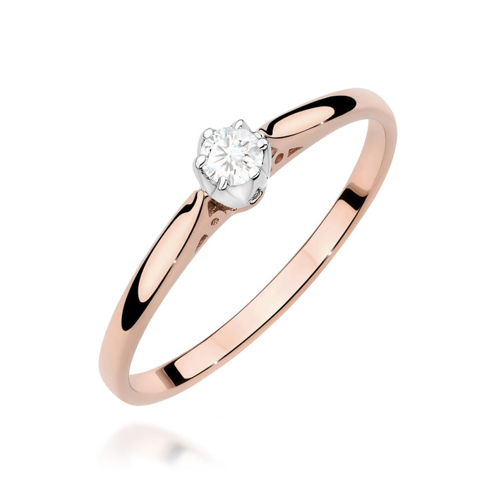 Inel Aur 14K W0672 Diamant 0.10ct