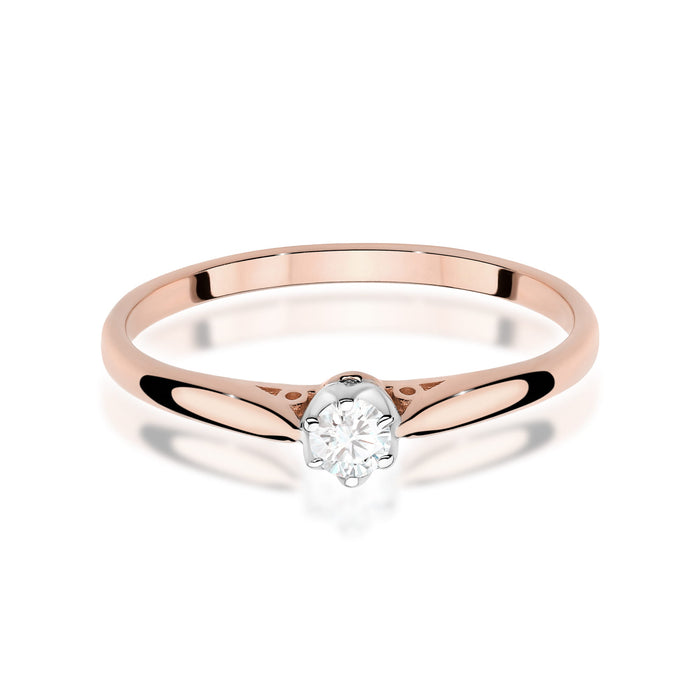 Inel Aur 14K W0672 Diamant 0.10ct