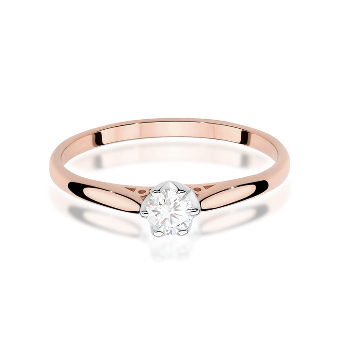 Inel Aur 14K W0672 Diamant 0.18ct