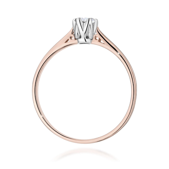 Inel Aur 14K W0672 Diamant 0.18ct