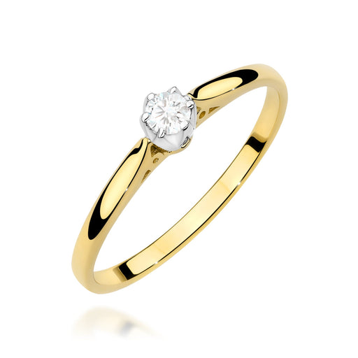 Inel Aur 14K W0672 Diamant 0.10ct