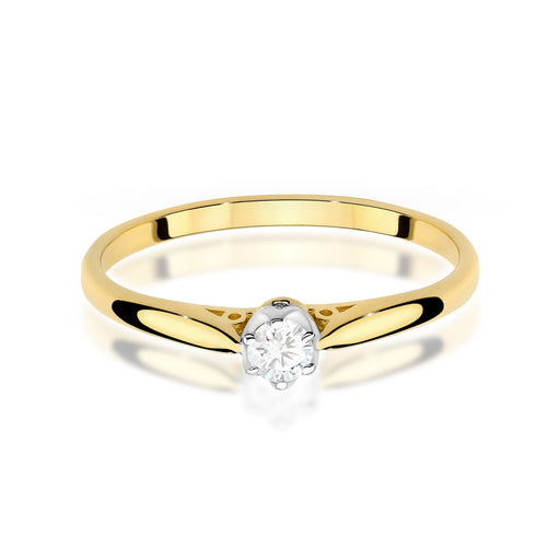 Inel Aur 14K W0672 Diamant 0.10ct