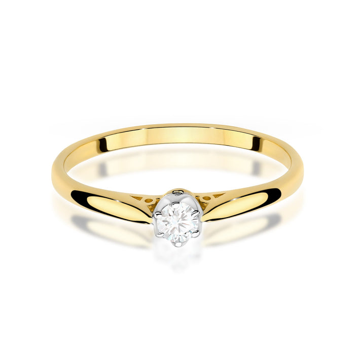 Inel Aur 14K W0672 Diamant 0.10ct