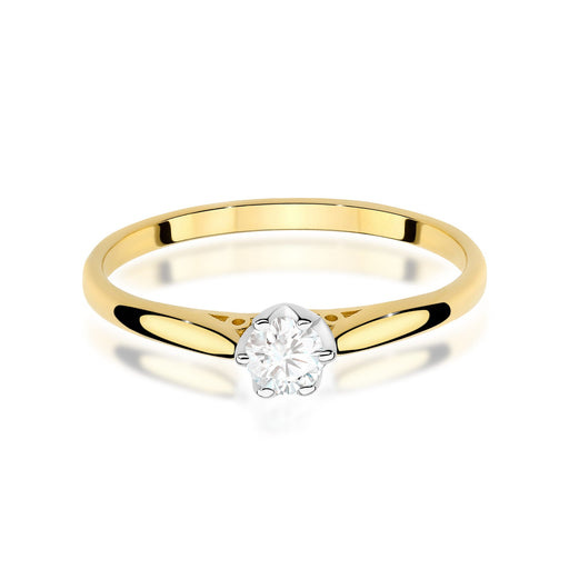 Inel Aur 14K W0672 Diamant 0.18ct