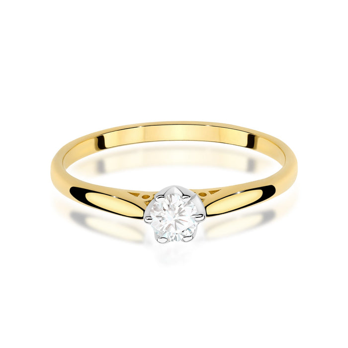 Inel Aur 14K W0672 Diamant 0.18ct