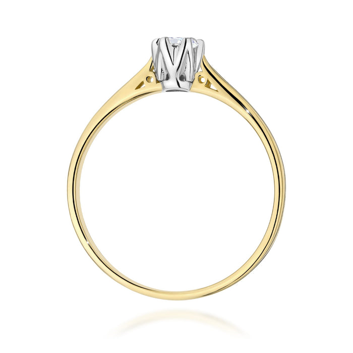 Inel Aur 14K W0672 Diamant 0.18ct