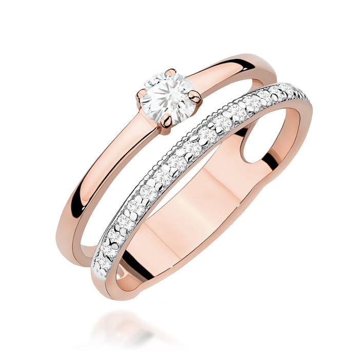 Inel Aur 14K W0674 Diamante 0.24ct