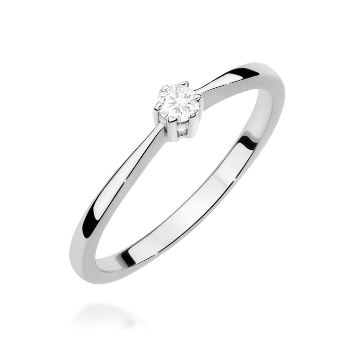 Inel Aur 14K W0675 Diamant 0.10ct