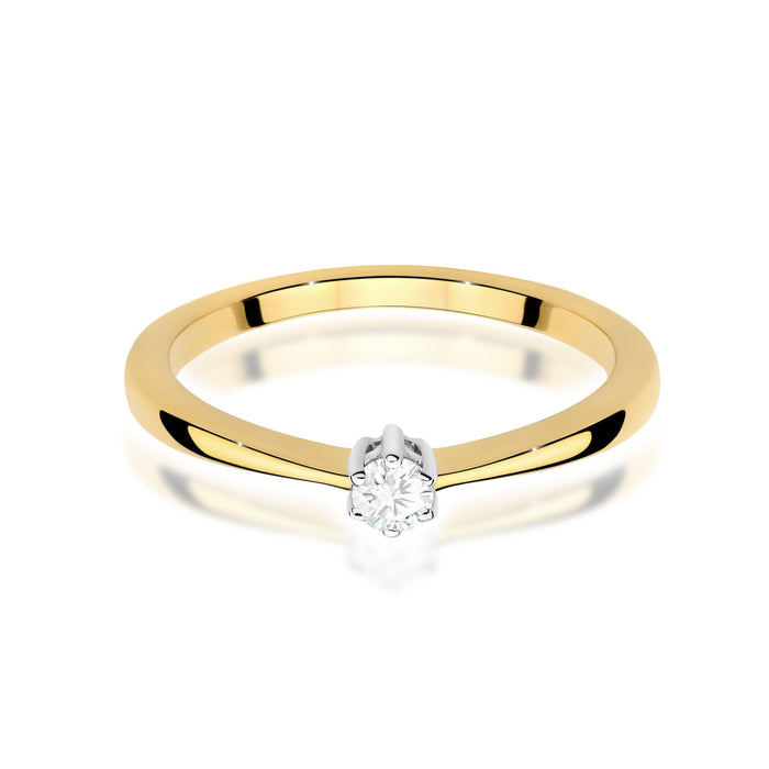 Inel Aur 14K W0675 Diamant 0.10ct