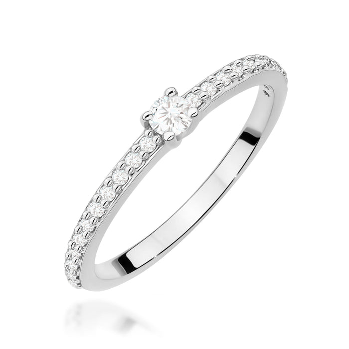 Inel Aur 14K W0676 Diamante 0.19ct