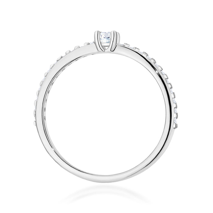Inel Aur 14K W0676 Diamante 0.19ct