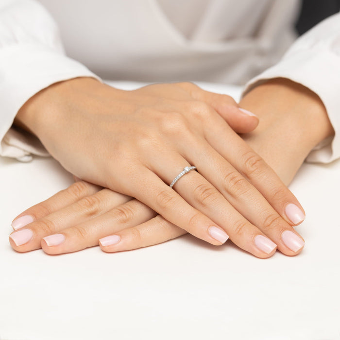 Inel Aur 14K W0676 Diamante 0.19ct