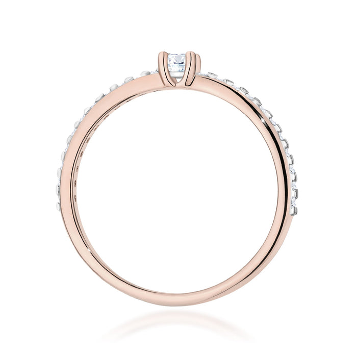 Inel Aur 14K W0676 Diamante 0.19ct