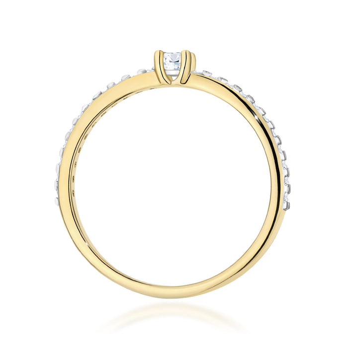Inel Aur 14K W0676 Diamante 0.19ct