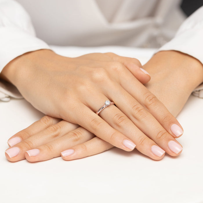 Inel Aur 14K W0679 Diamant 0.25ct