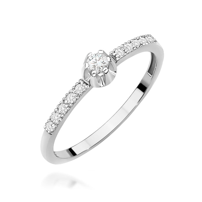 Inel Aur 14K W0680 Diamante 0.08ct