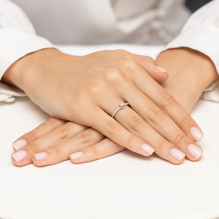 Inel Aur 14K W0680 Diamante 0.08ct