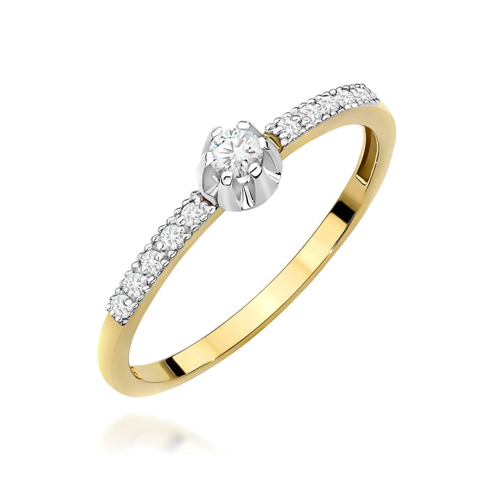 Inel Aur 14K W0680 Diamante 0.08ct