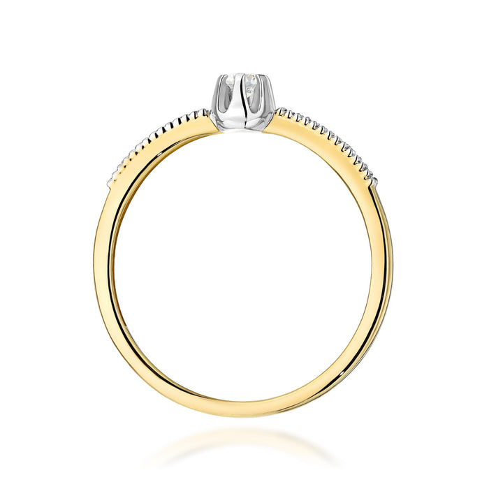 Inel Aur 14K W0680 Diamante 0.08ct