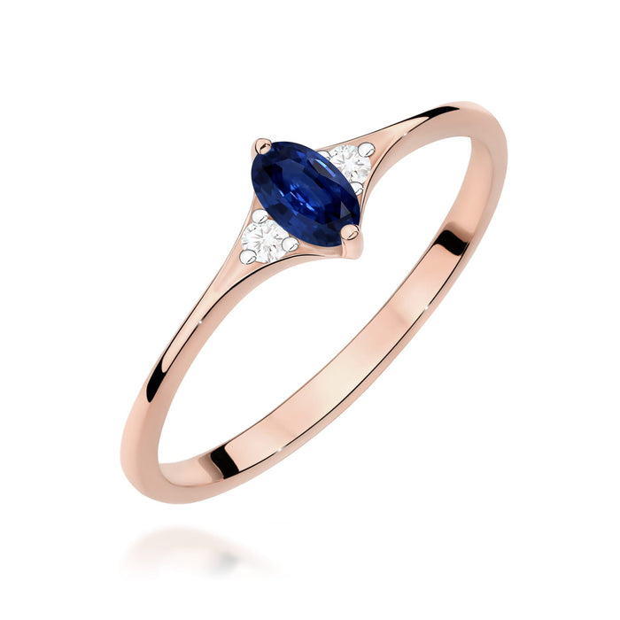 Inel Aur 14K W0681 Safir 0.30ct