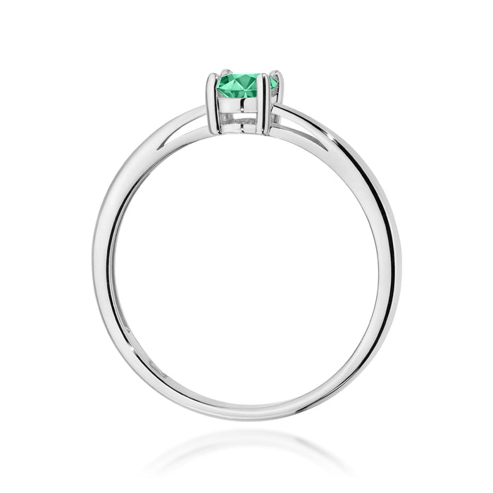 Inel Aur 14K W0685 Smarald 0,40ct