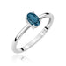 Inel Aur 14K W0685 Topaz London Blue 0,50ct