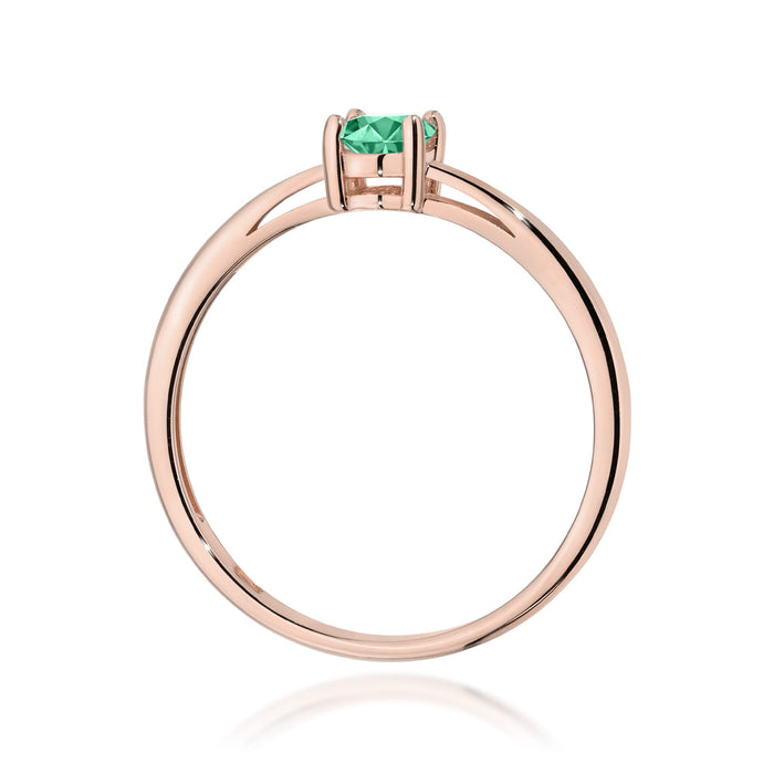 Inel Aur 14K W0685 Smarald 0,40ct
