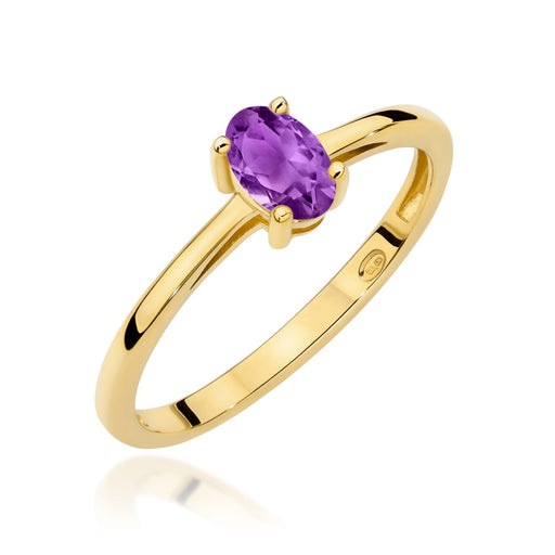 Inel Aur 14K W0685 Ametist 0,40ct