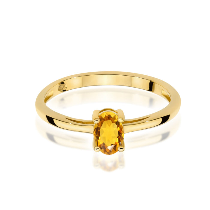 Inel Aur 14K W0685 Citrin 0,60ct