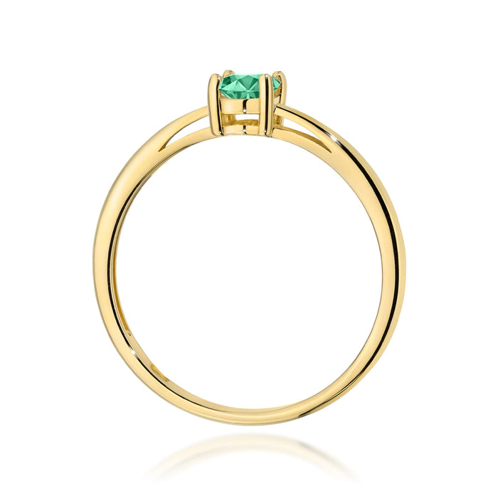 Inel Aur 14K W0685 Smarald 0,40ct