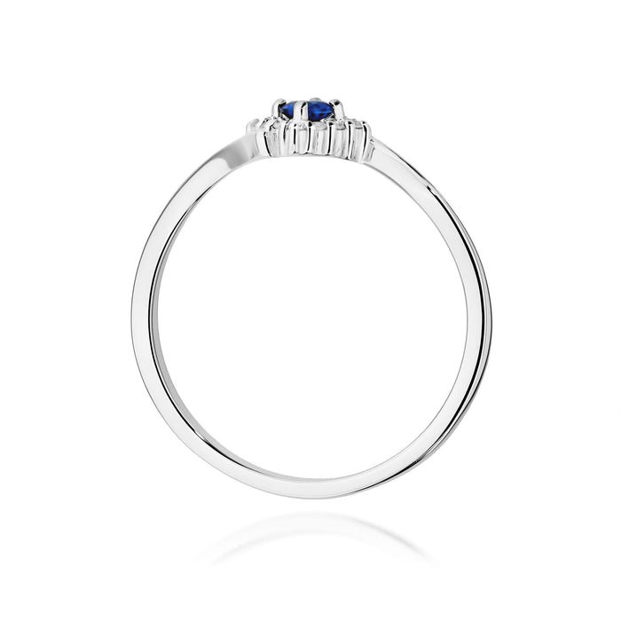 Inel Aur 14K W0702 Safir 0,15ct