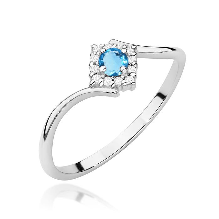 Inel Aur 14K W0702 Topaz Swiss 0,15ct