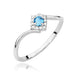 Inel Aur 14K W0702 Topaz Swiss 0,15ct
