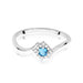 Inel Aur 14K W0702 Topaz Swiss 0,15ct