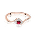 Inel Aur 14K W0702 Rubin 0,15ct