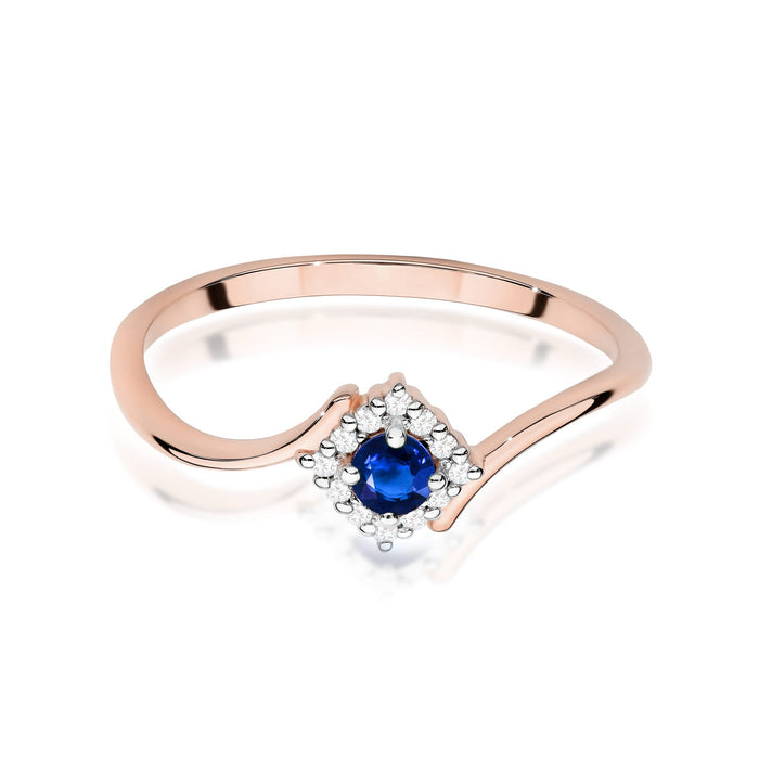 Inel Aur 14K W0702 Safir 0,15ct