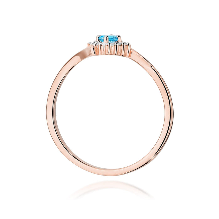 Inel Aur 14K W0702 Topaz Swiss 0,15ct