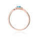 Inel Aur 14K W0702 Topaz Swiss 0,15ct