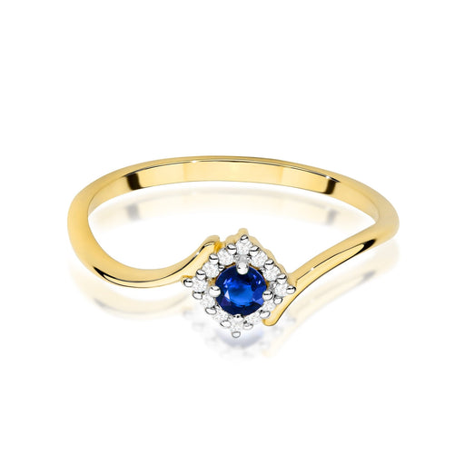Inel Aur 14K W0702 Safir 0,15ct