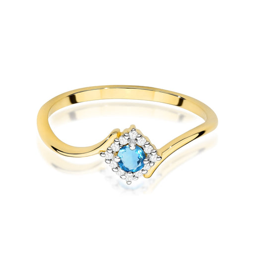 Inel Aur 14K W0702 Topaz Swiss 0,15ct