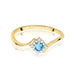Inel Aur 14K W0702 Topaz Swiss 0,15ct