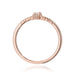 Inel Aur 14K Diamant 0,13ct Baguetă W0713