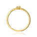 Inel Aur 14K Diamant 0,13ct Baguetă W0713