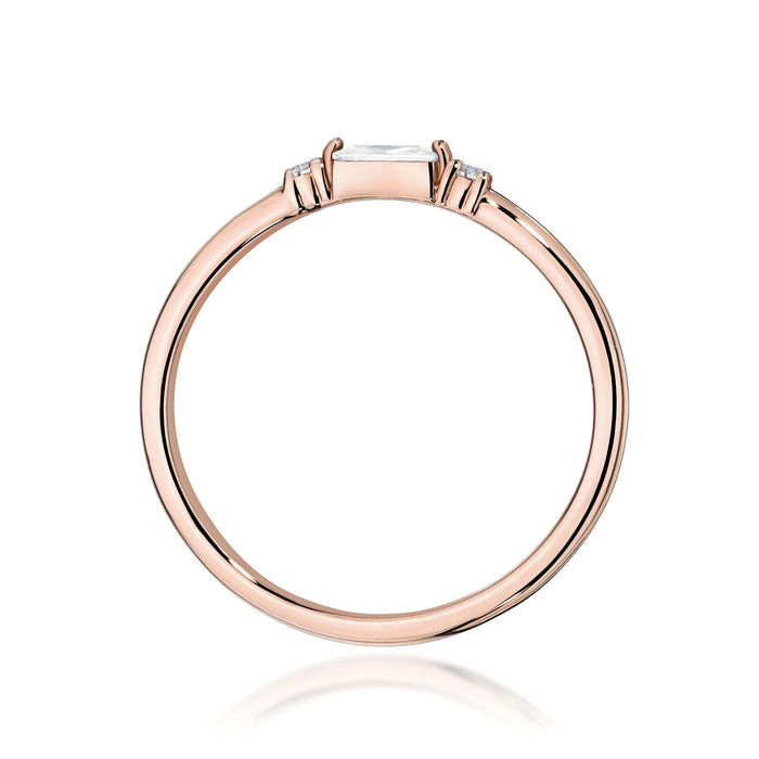 Inel Aur 14K Diamant 0,13ct Model W0714